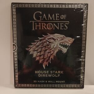 House Stark Direwolf Wall Mount - Black and Silver